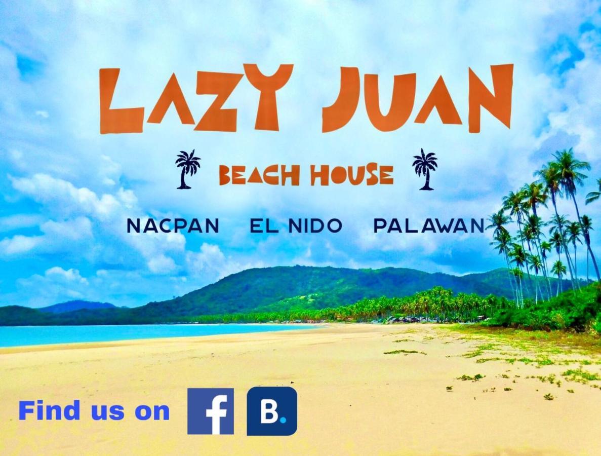 Lazy Juan Beach House Nacpan El Nido Exterior foto